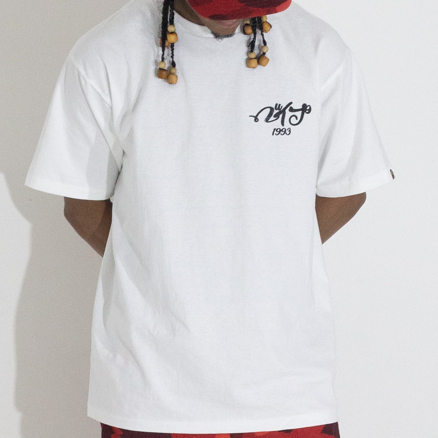 Camiseta BAPE Embroidery Style Souvenir Branca