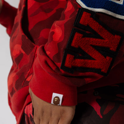 Jaqueta BAPE Shark Zip Up Red Camo