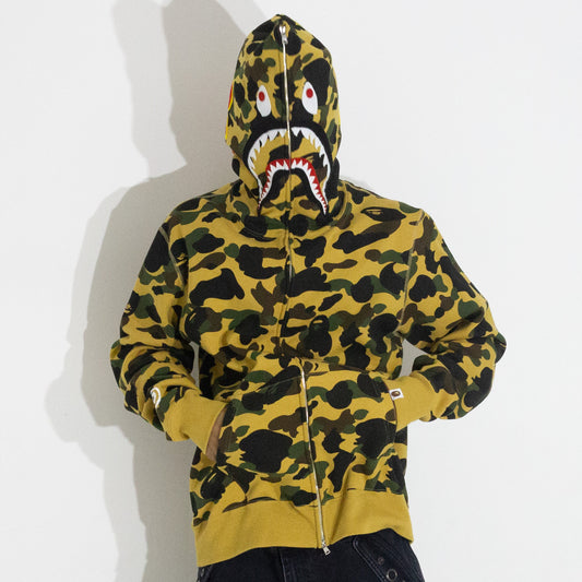 Jaqueta BAPE 1st Camo Full Zip Shark