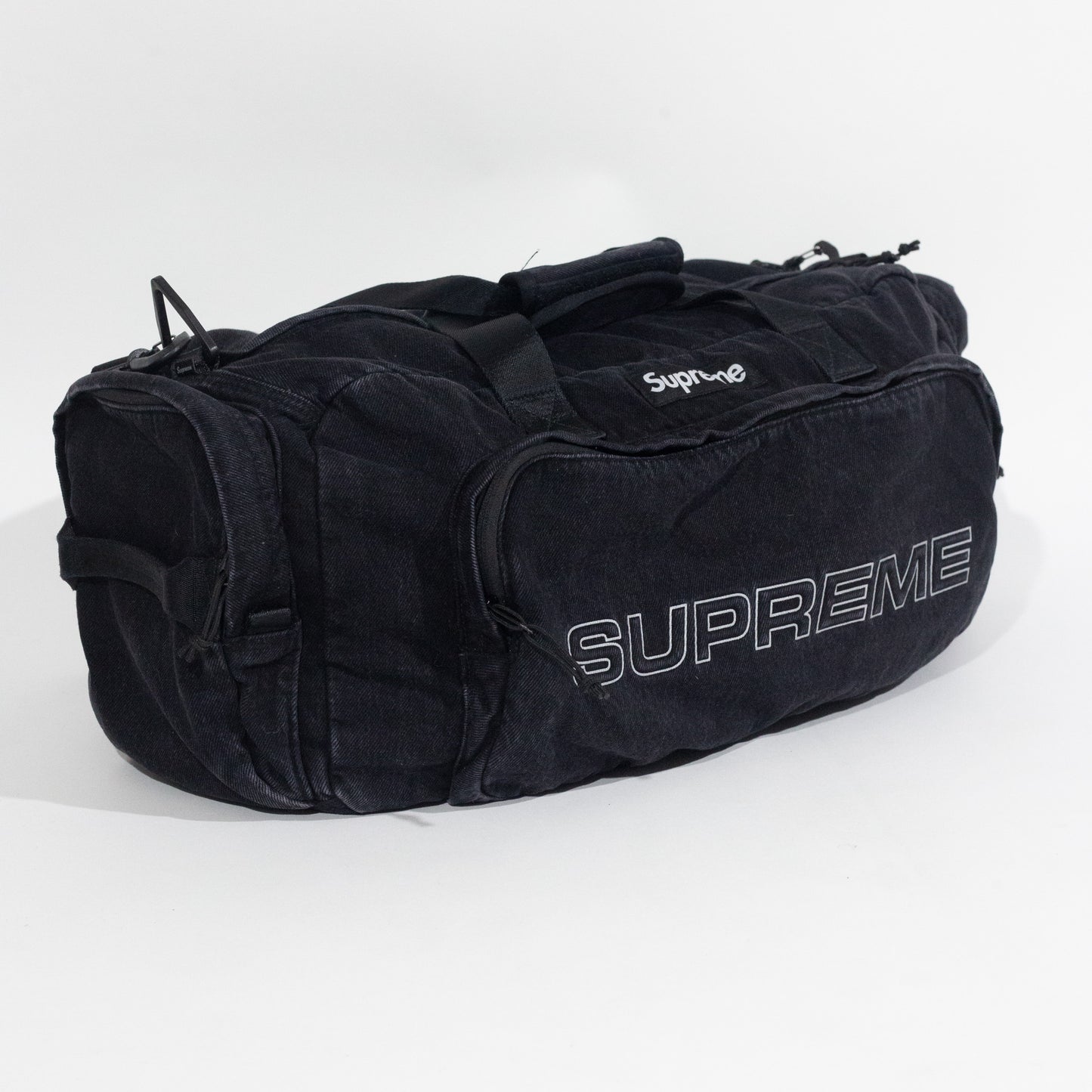 Duffle Bag Supreme Denim Preta
