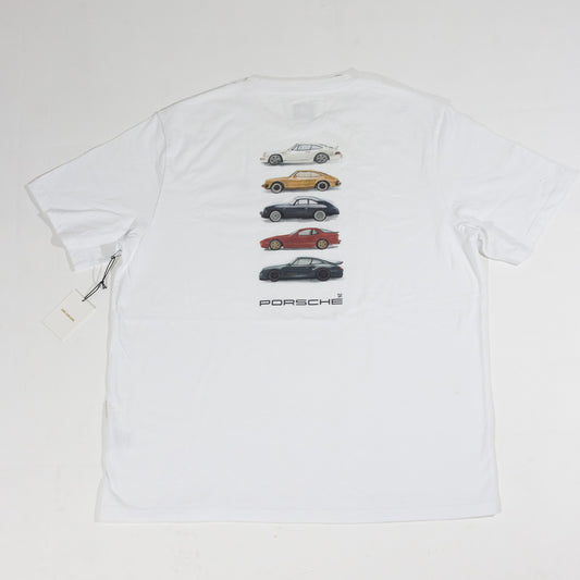 Camiseta Aime Leon Dore x Porsche Fleet Branca
