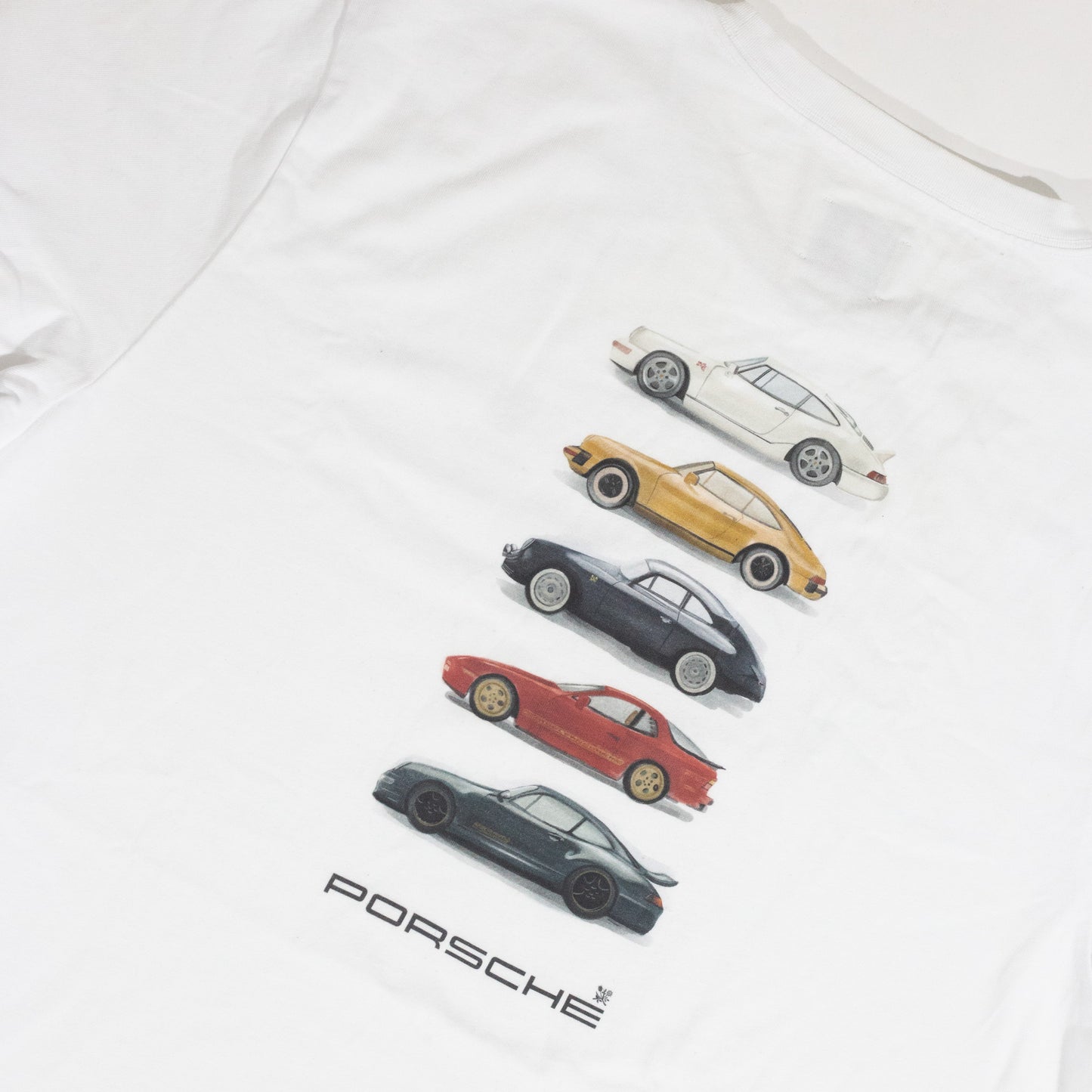 Camiseta Aime Leon Dore x Porsche Fleet Branca