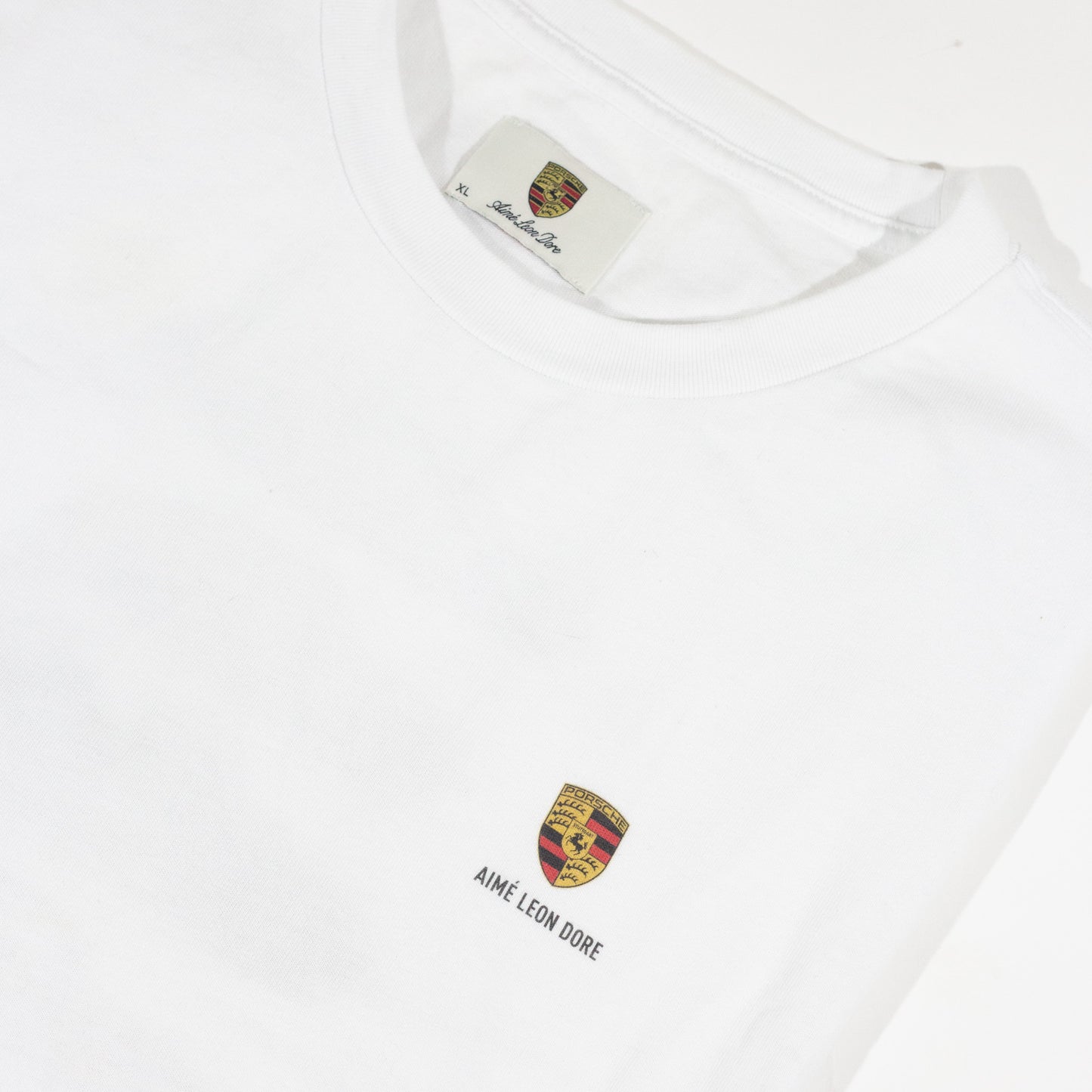 Camiseta Aime Leon Dore x Porsche Fleet Branca