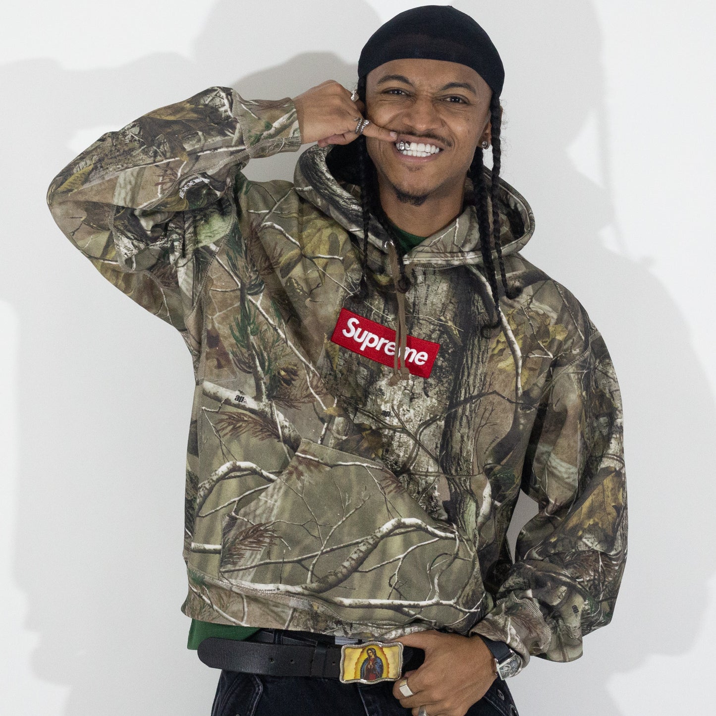 Moletom Supreme Box Logo Camo
