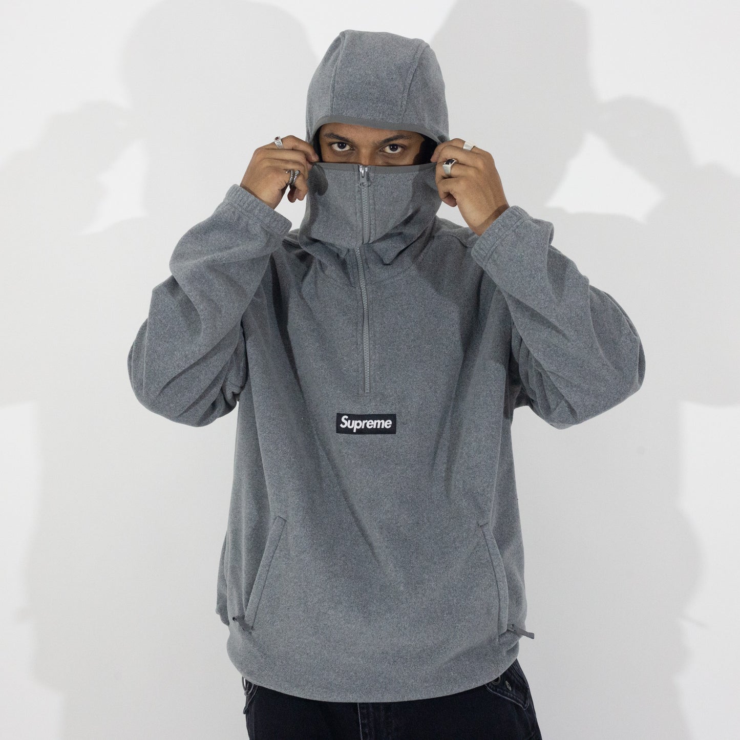 Jaqueta Supreme Polartec Balaclava Cinza