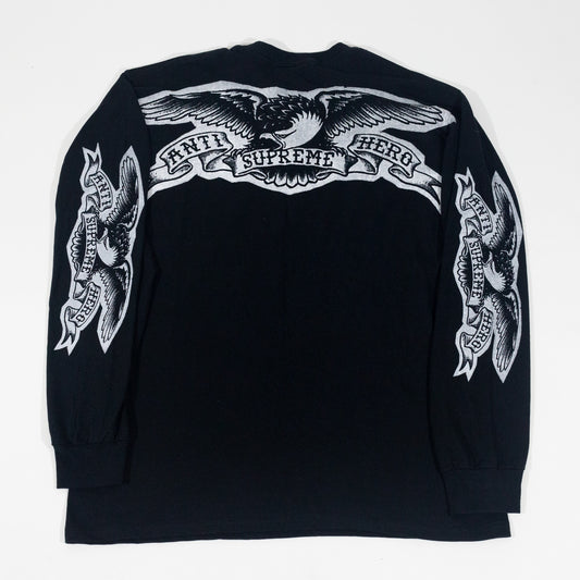 Camiseta Supreme x Anti Hero Manga Longa