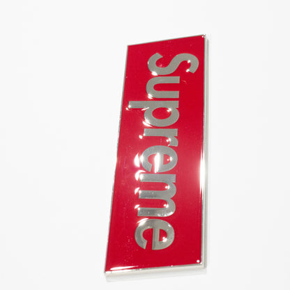 Emblema de metal Supreme Box Logo Car Emblem Vermelho adesivo