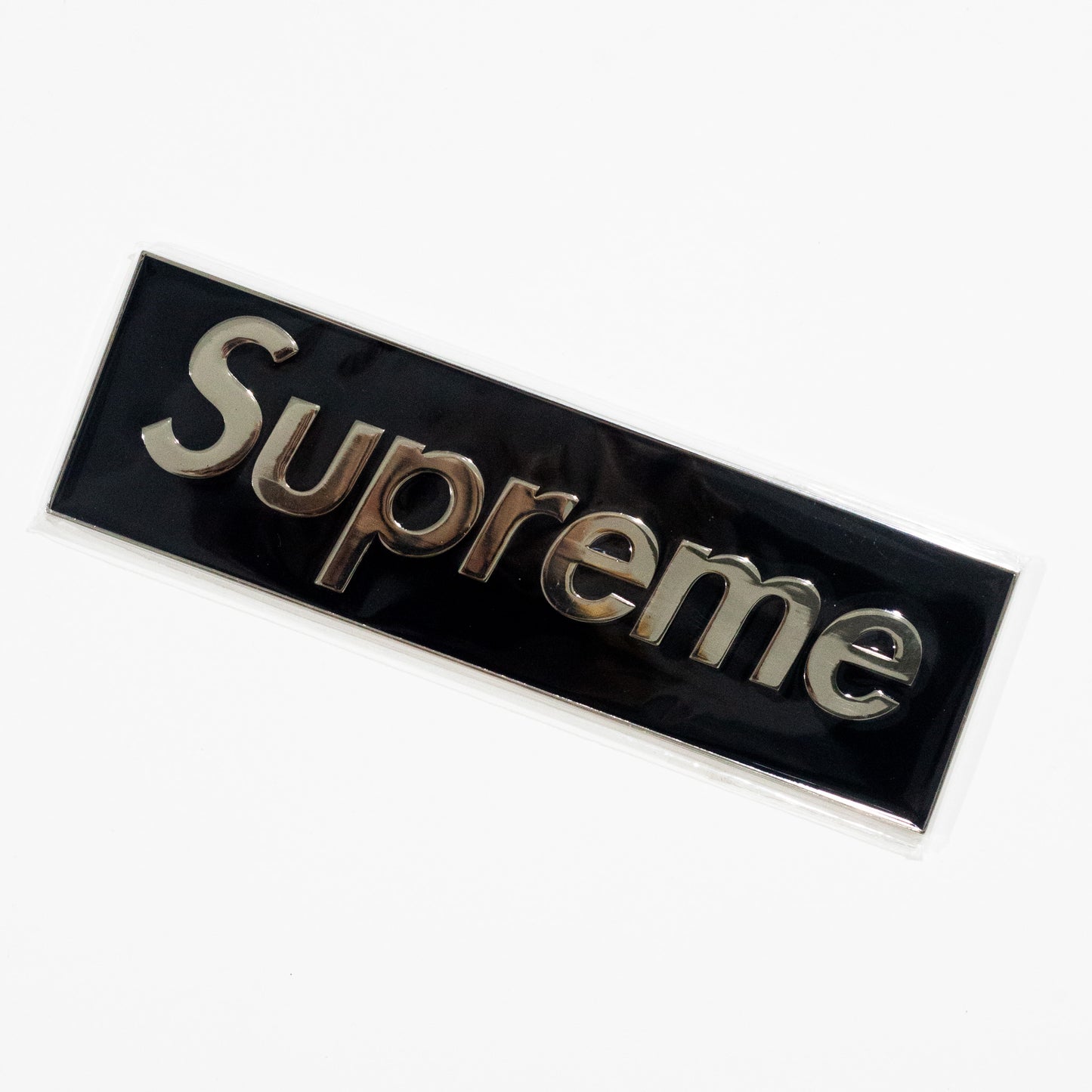 Emblema de metal Supreme Box Logo Car Emblem Vermelho adesivo