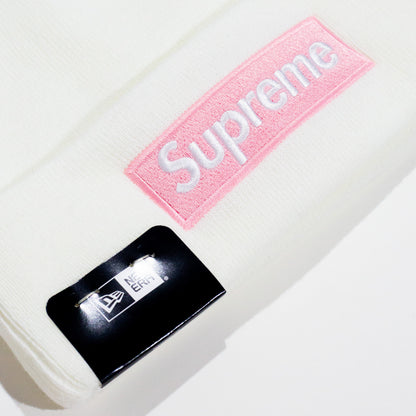 Touca Supreme Box Logo x New Era Branca
