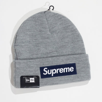 Touca Supreme Box Logo x New Era Gray