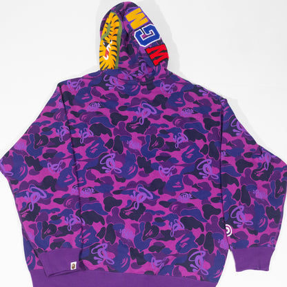 Jaqueta BAPE x Spotify x Syna by Central Cee Shark Full Zip Roxo