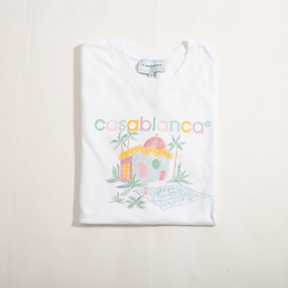 Camiseta Casablanca Graphic Print Branca