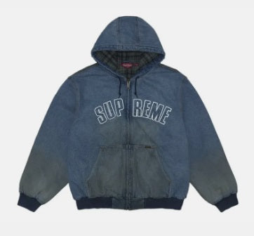 Jaqueta Supreme Reflective Arc Hooded Azul