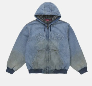Jaqueta Supreme Reflective Arc Hooded Azul