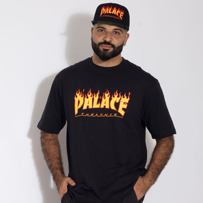 Camiseta Palace x Trasher Preta