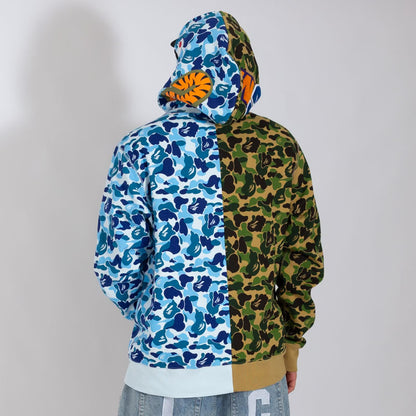 Jaqueta BAPE ABC Camo Crazy Shark Azul e Verde