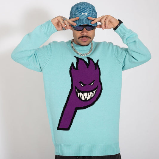 Moletom Crewneck Palace x Spitfire Blue