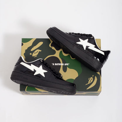 A Bathing Ape Bape Sta Low M1 Black White