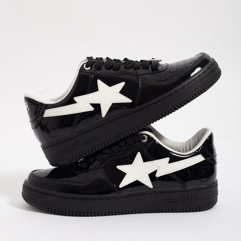 A Bathing Ape Bape Sta Low M1 Black White